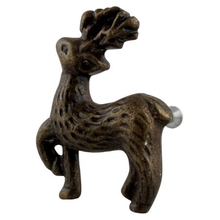 Antique Baby Dear Iron Cabinet Knob